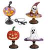 Indoor Halloween Accent Piece with USB Connection, Warm Display Night Lamp for Shelves, Desks, and Party Tables Use