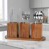 Scatola porta stoviglie di grande capacità Organizer piatto in legno per cucina
