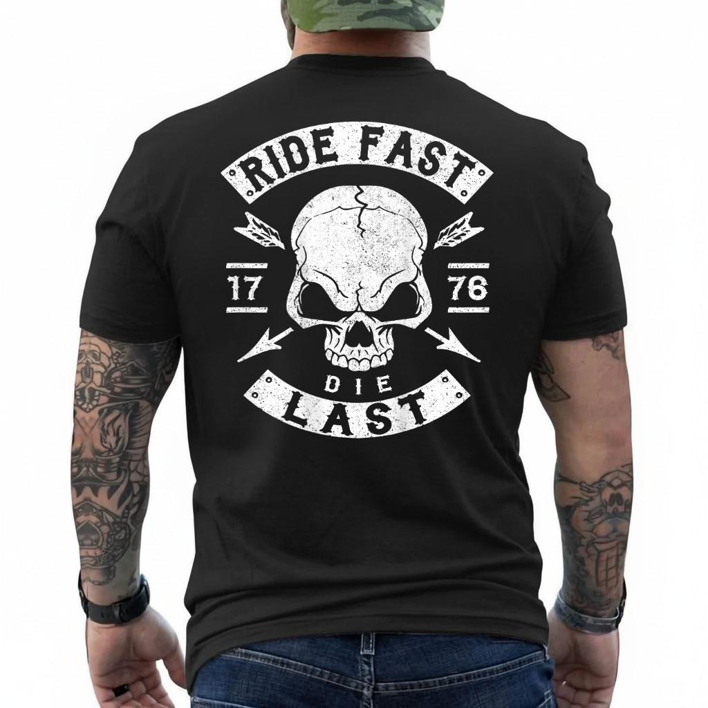 Funny Biker Shirt, Funny Motorcycle Shirt (Printed ON Back) T-Shirt S разноцветный