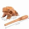 Wooden Wood Frog Percussion Instrument Yeliow Frog Sound Making Ornament  Personal Collection