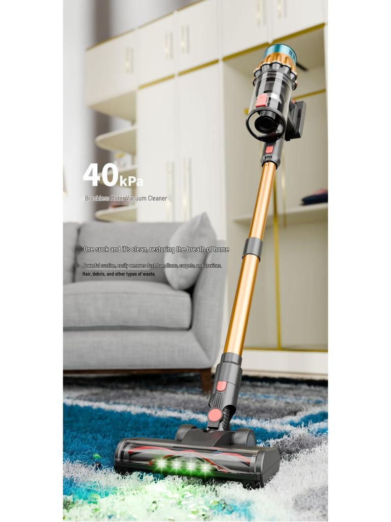 High-Suction 650W Wireless Handheld Vacuum Cleaner (40Kpa)
