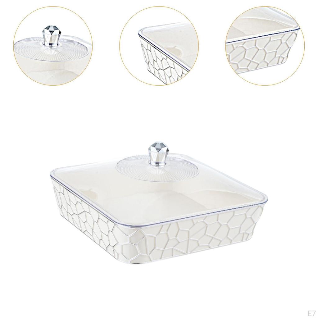 Food Serving Tray with Cover, Container for Home Use, Organizer Events