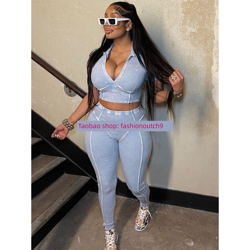 

2025 Шерстяной Полосатый Плиссированный Юбочный Костюм Blue M