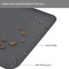 Tapis pour nourriture d'animaux en silicone Antidérapant Tapis pour gamelles de chien Imperméable Pour chiens Chats Nourriture Eau Tapis d'alimentation Anti-éclaboussures Protection de sol Hiver