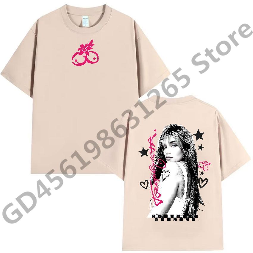 Personality KAROL G Tropicoqueta T Shirt Unisex Women Retro Fashion Cotton Short Sleeve Tees Summer Casual ONeck Clothing Tops