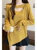 Plus Size Women's Ingenious Hollow-Out Knitted Sweater for Autumn & Winter
