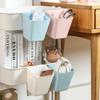 2025 New Kitchen Storage Shelf Desktop Storage Box Home Trolley Buckets Palstic Storage Basket Dormitory Bedside Hanging