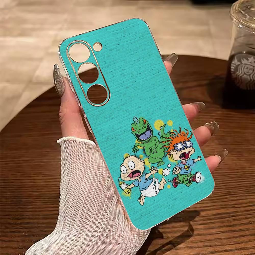 Classic Cartoon Characters-R-Rugrats Clear Soft Silicone Phone Case for Samsung Galaxy A71, A70, A52, A51, A40, A30