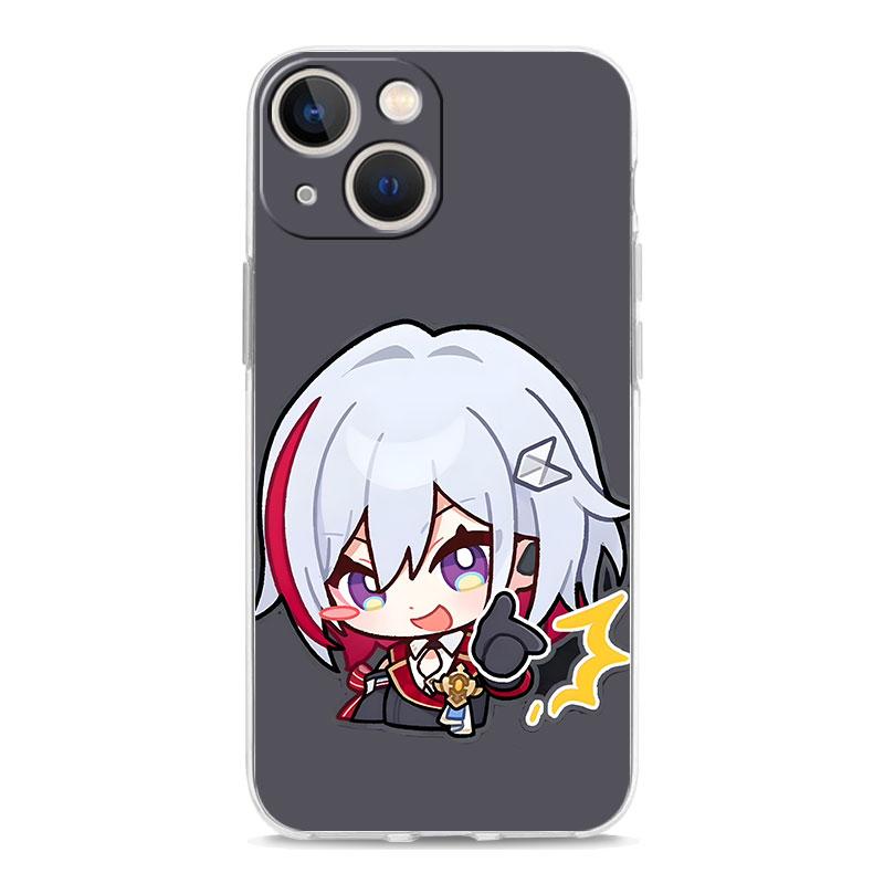 

Чехол для телефона iPhone 15 14 13 12 Mini 11 Pro Max XS X XR 7 8 Plus прозрачный противоударный силиконовый чехол Game Honkai Star Rail Anime iPhone 13 mini