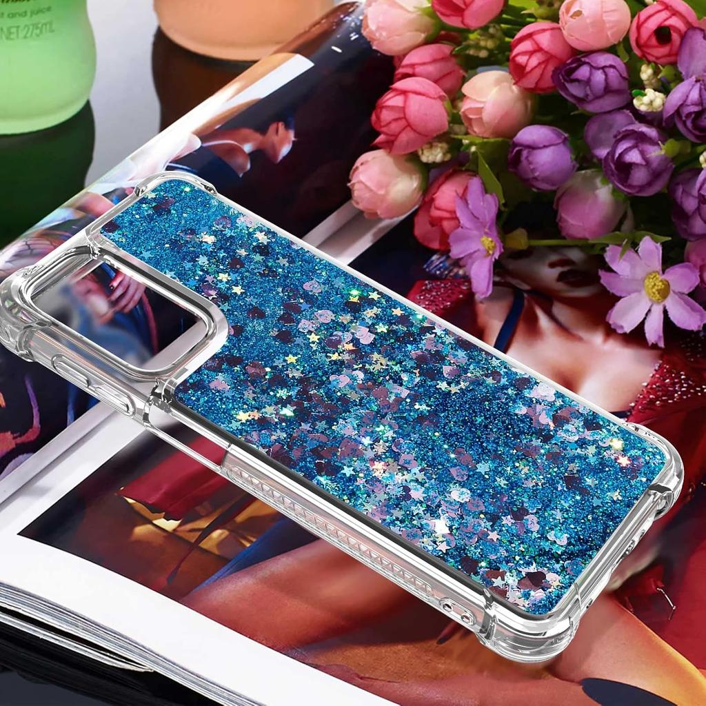 OOPKINS for Samsung Galaxy A23 5G Case,Glitter Bling Flowing Sparkle Case for Women Girls Clear Soft TPU Silicone Shockproof Protective Cover for