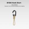 Multifunktionaler Dreieck-Karabiner 7-Strängiges Anti-Lost Schlüsselband Handgelenk-Haken 1,5 cm max. Öffnung für Outdoor-Camping Taschenlampe Schlüssel