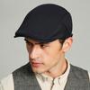 Men's British Ivy Cap Fashion Big Head Men Spring and Summer Leisure Beret Male Solid Cotton Newsboy Hat 55-60cm