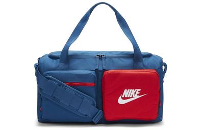 Nike Stoff Campingtasche, Handtasche, Umhängetasche, Crossbody-Tasche, Reisetasche, Sporttasche Unisex Blau Rot BA6169-476