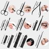 Nail Clippers Set, 26 Piece Manicure Set & Pedicure Kit, Stainless Steel Fingernail & Toenail Clipper Cutters, Professional Nail Care Tools