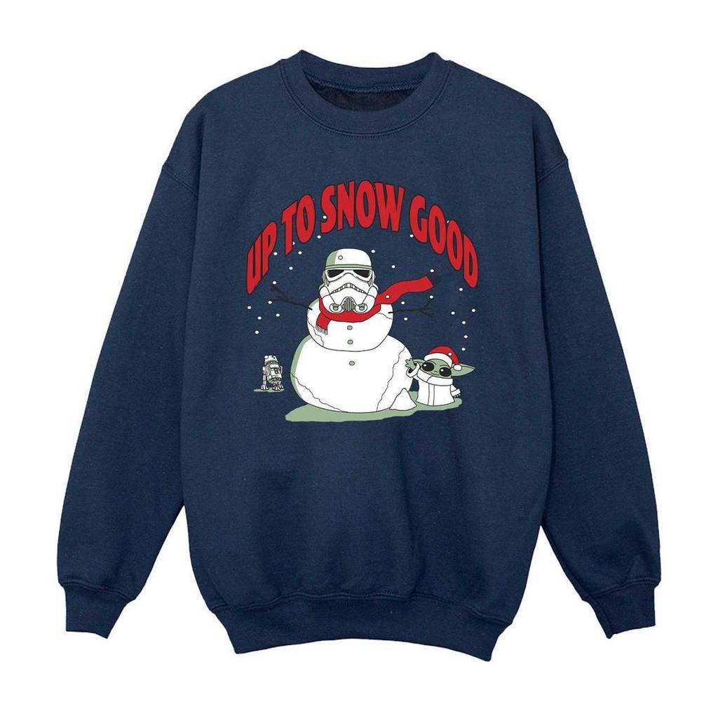 Star Wars The Mandalorian Girls Up To Snow Good Sweatshirt