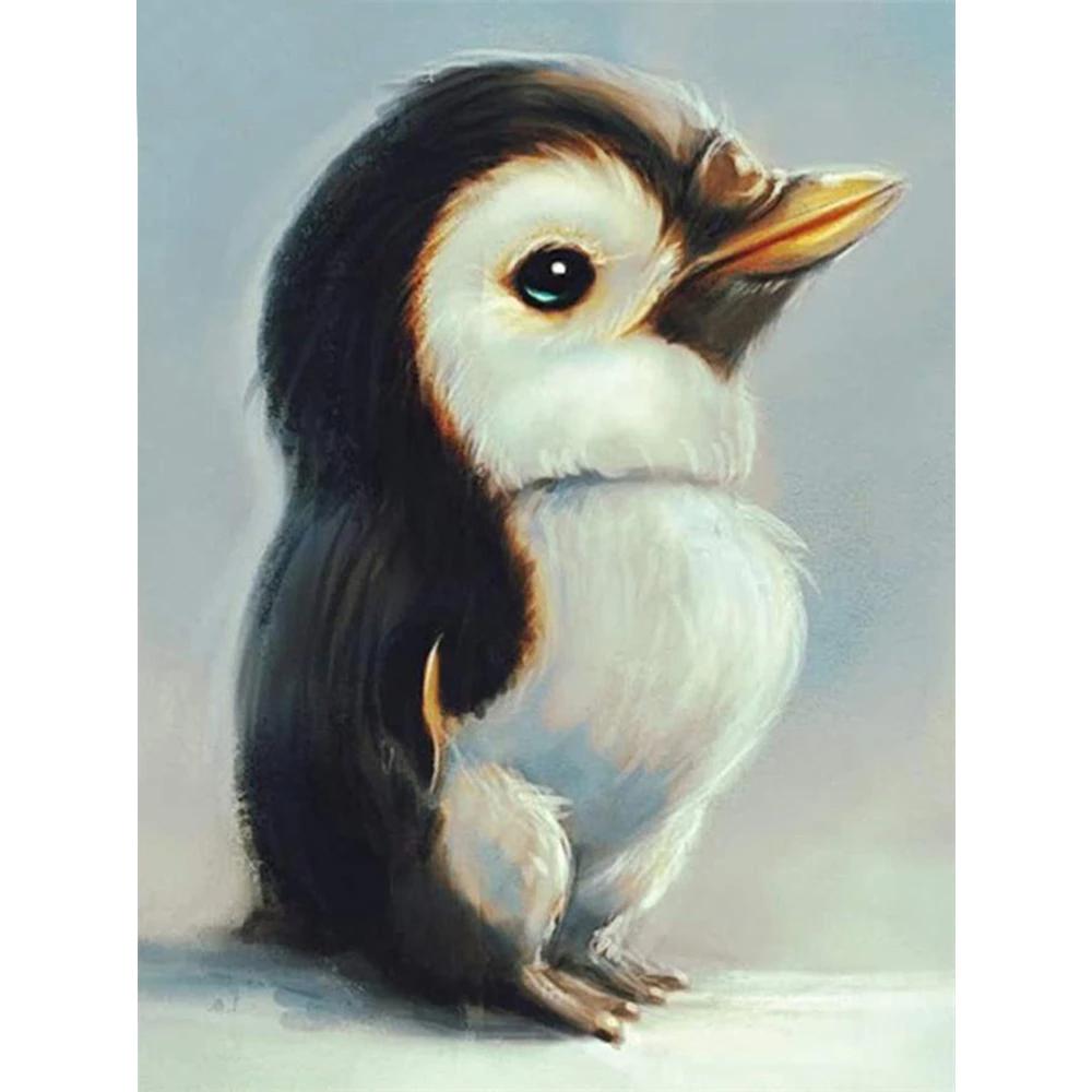 

Полный дрель алмазная живопись Пингвин Алмазная вышивка крестиком животное Алмазная мозаика рукоделие художественный декор для дома Full Round 20X30CM