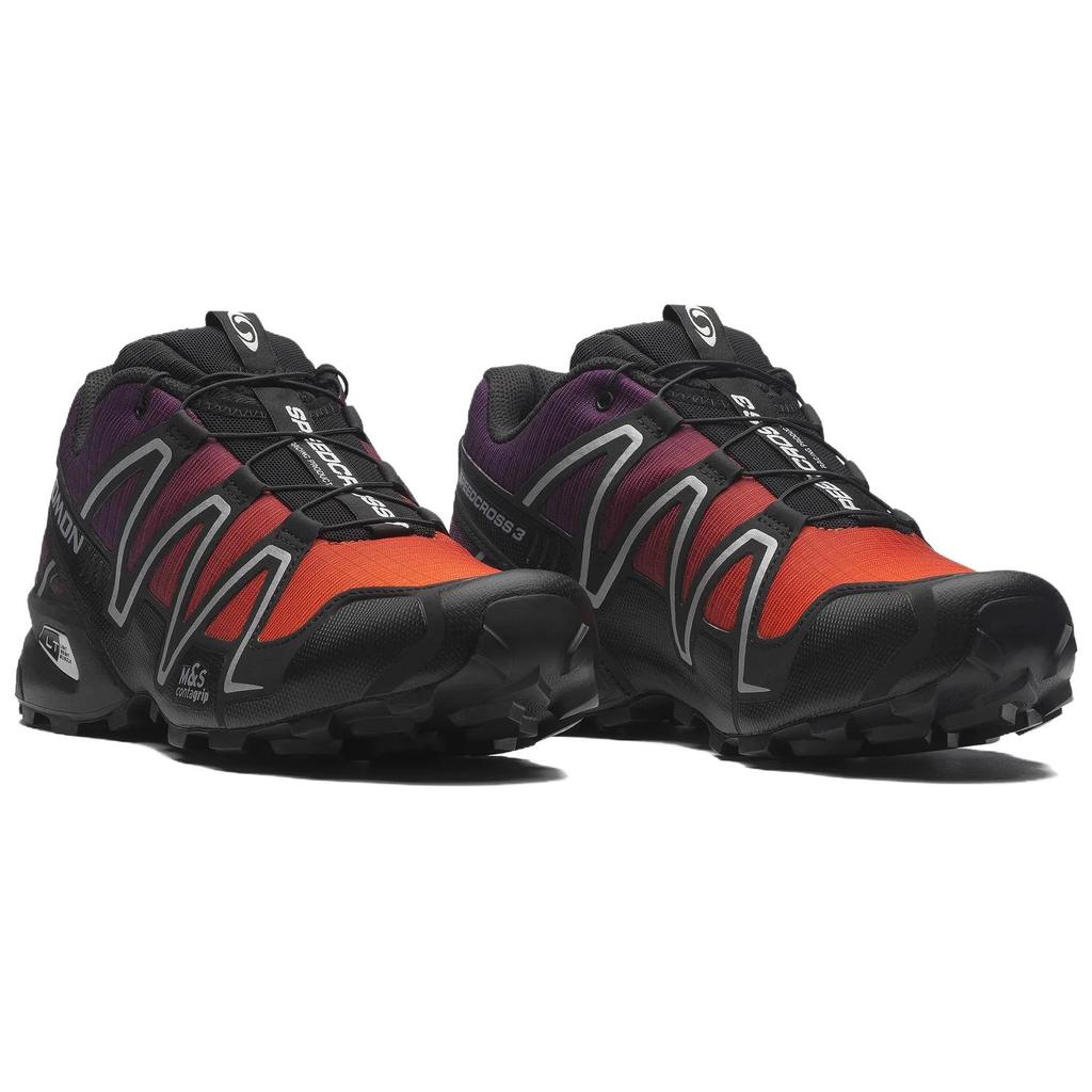 SALOMON Speedcross 3 Pohodlné Všestranné Běžecké Boty Unisex Tenisky Černá Oranžová 478685