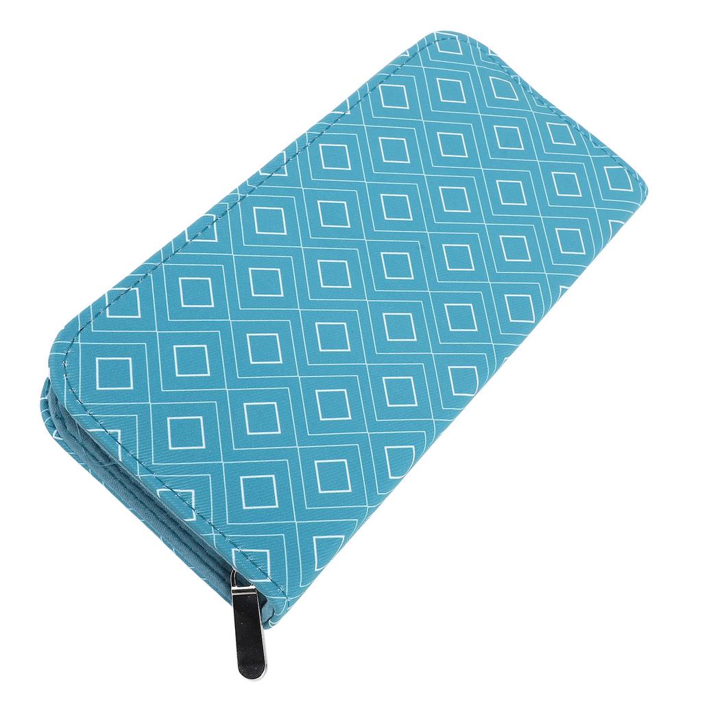 Knitting Needle Case Portable Storage Organizer Bag Rhombus Lattice Pattern for 20CM Sweater Knitting Needles