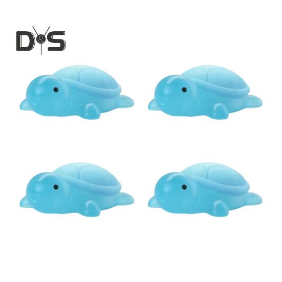 4Pcs Handmade Essential Oil Soap for Kids Natural Ingredients Moisturizing Soap Cute Mini Turtle Shape Handcrafted Fragrance Soap Home Hygiene Gift