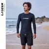 Mens Long Sleeve Full Coverage Rash Guard Set UV Protection Dive Suit Surfing Snorkeling Water Sports