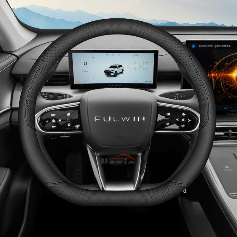 Leather Car Steering Wheel Cover for Chery Tiggo 7 pro Non-slip Steering Wheel Cover Chery Tigo 7 plug in 2025 Accessories