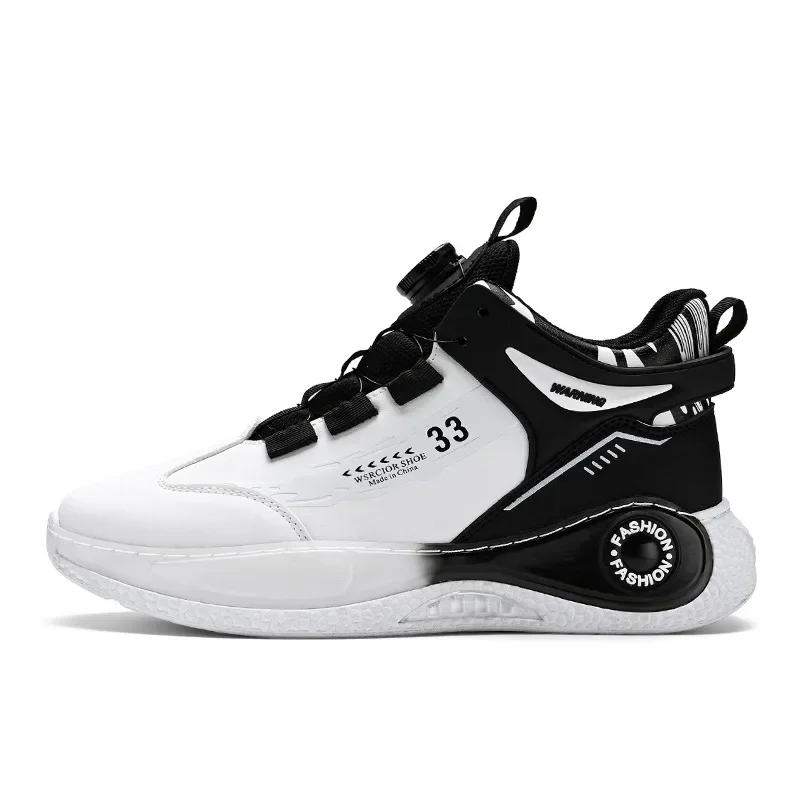 Fashion Men's PU Leather Waterproof Sneakers Casual Sports Shoes Men Lightweight Breathable Flat Non-slip Tenis Shoes Zapatillas Hombre