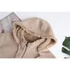 Autumn Winter Fleece Coat Women Thicken Warm Hoodies Sweaters Jackets Middle Age Zip-up Outerwear Casual