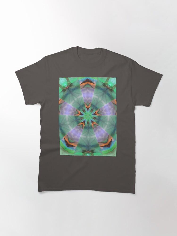 Pentangle Pastel Shades Multicolored Kaleidoscope Pentangle Pattern 6 Classic T-Shirt