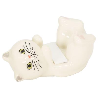 Figurine Chat Devalier, Support Smartphone, Cadeau d'Anniversaire, Résine, Support Smartphone, Cadeau Parfait [Authentique] (w persan) se-p23-0744