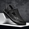 Hand-stitching Dual-Purpose Sandals Men's Super Beach Shoes New Trend Summer Flats New Style Sandals Hollow Out Male Slippers