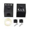 Modern Black Square Shower Thermostatic Handle Knob with Clear Markings