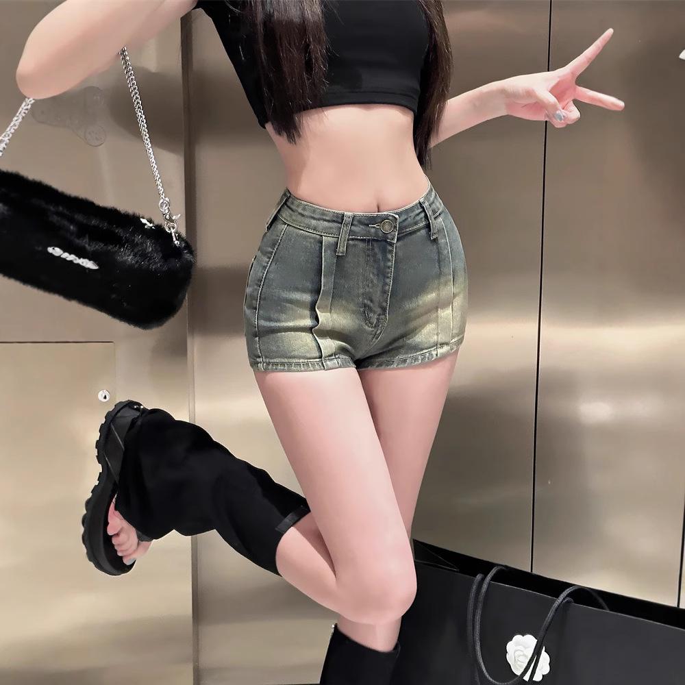

New Retro Distressed High-Waist Wide Leg A-line Jeans for Women - Spring/Autumn XL