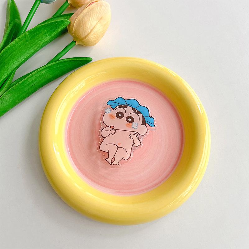 Cartoon Xiaoxin Cute Airbag Mobile Phone Holder Back Sticker Retractable Acrylic Desktop Watching Drama Support Frame Niche