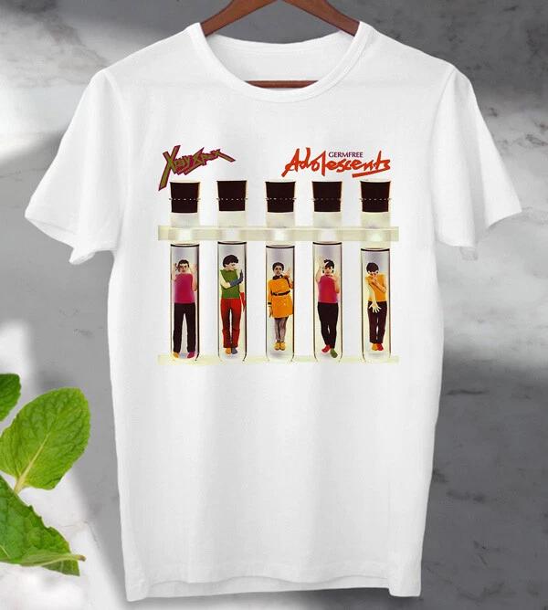 X Ray Spex Germfree Adolescents 70-е Панк-рок Ретро Группа Унисекс Футболка B216 XL