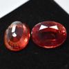 Natural Orange Sapphire Loose Gemstone 18.50 ct Oval Shape Pair September Birthday Birthstone