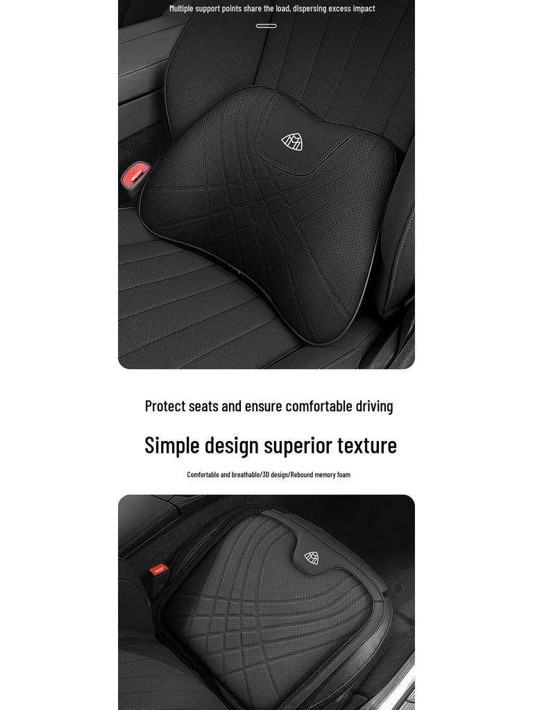 Car Lumbar Support & Neck Pillow for Mercedes-Benz Maybach S-Class S480/S580 & GLS480/GLS600