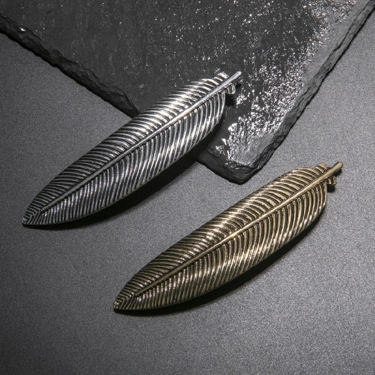 Engraved Leaf Shape Hairclip for Formal Occasion French Metallic Vintage Side Pin Spring Hair Clip Hair Styling Tool