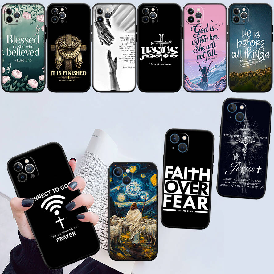 Bible Verse Jesus Christ Case for Samsung M55 M35 M15 A02 A05S A05 A06 A15 A12 A13 A10 A16 A20 A22 A24 A25 A30 A31 A32 A33 A35 A42 A50