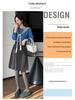 Woolen Women's A-line Pleated Skirt - 2025 Dark Gray Mid-Length Autumn/Winter Collection