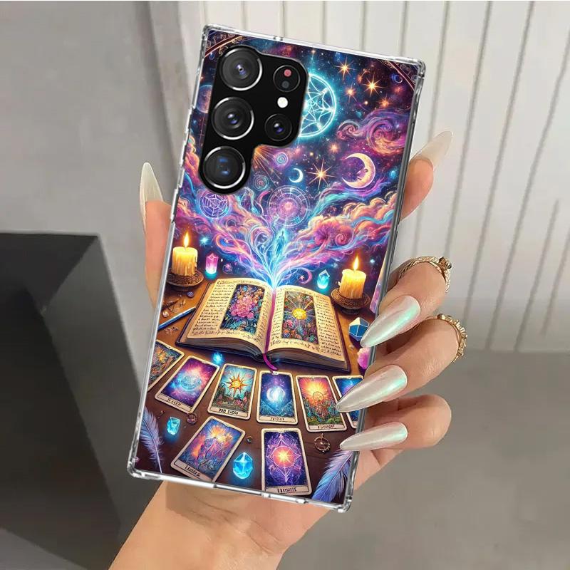 Witch Tarot Card Phone Case for Samsung Galaxy S26 S24 S23 Ultra S25 Edge S22 S21 Plus S20 FE + Soft Print Shell Funda Galaxy S2