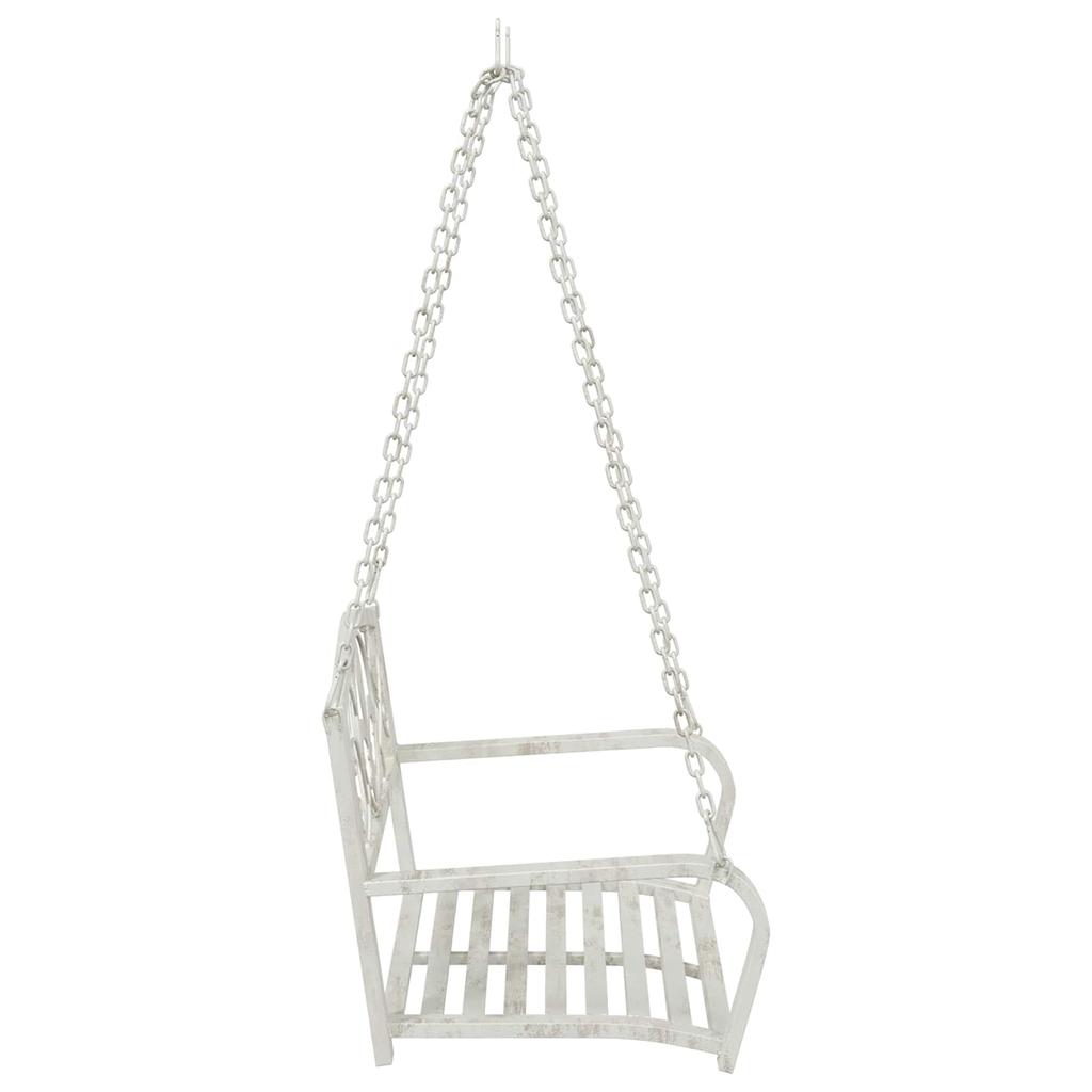 Swing Bench Steel 71.5 x 59 x 55 cm Antique White