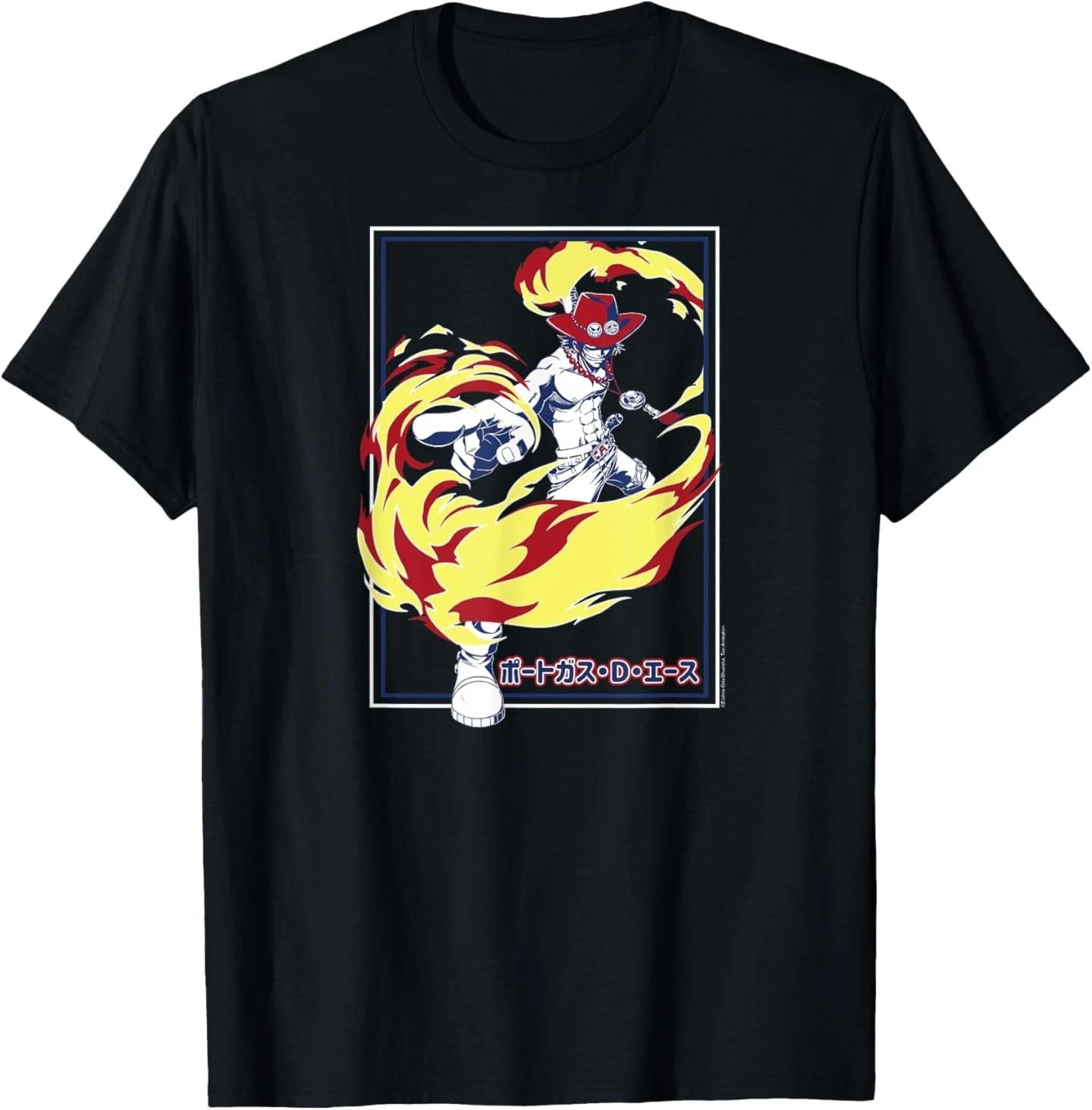

Anime Fire Fist Ace Frame T-Shirt 4XL