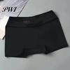 Seamless Safety Underwear Women Pants High Elasticity Solid Color Ice Silk Anti-exposure All-day Wear Panties Mid Waist Quick Dry Mini Skirt