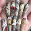 1Pcs 3D Baroque Angel Silicone Nail Mold Nail Art Diy Tool Stamping Plates Manicure Templates For Home Craft