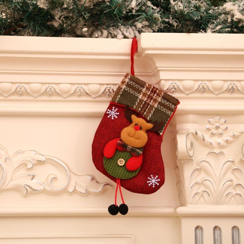 Christmas Decorations, Christmas Sock Hangers, Christmas Sock Gift Bag Hangers, Gift Bag Sock Hangers