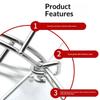 Deep Fryer Oil Cone Filter Holder Maple Syrup Cone Filter Stand With Folding Arms Stainless Steel Reusable Strainer Rack