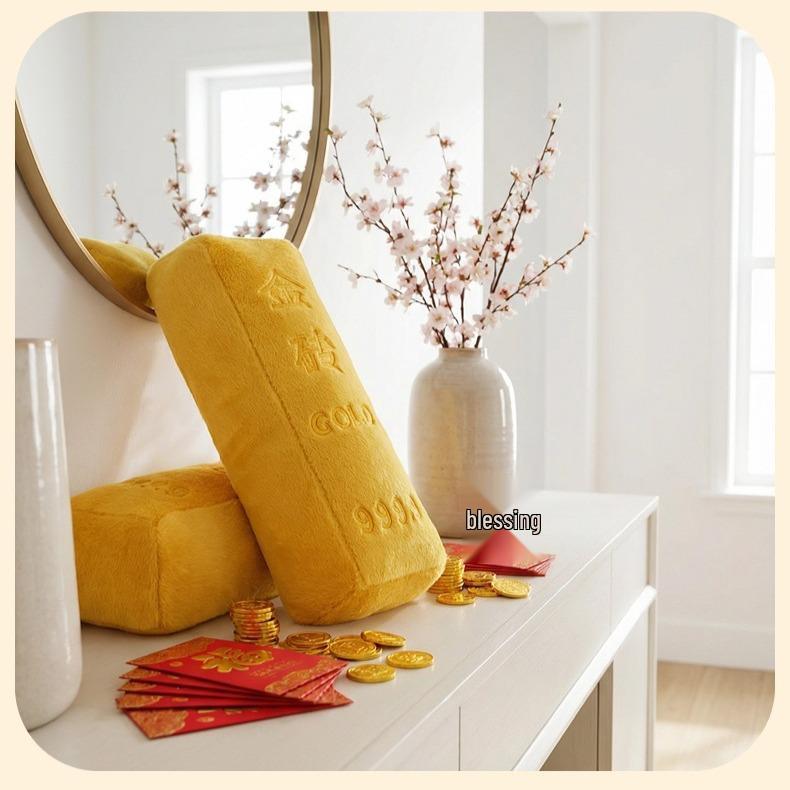 Gold 9999 Long Plush Cushion Doll - Claw Machine Gift