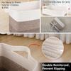 NEW 15x10x9 Inch Cotton Rope Basket Large Capacity 22L Laundry Basket Storage Woven Storage Bin for Living Room