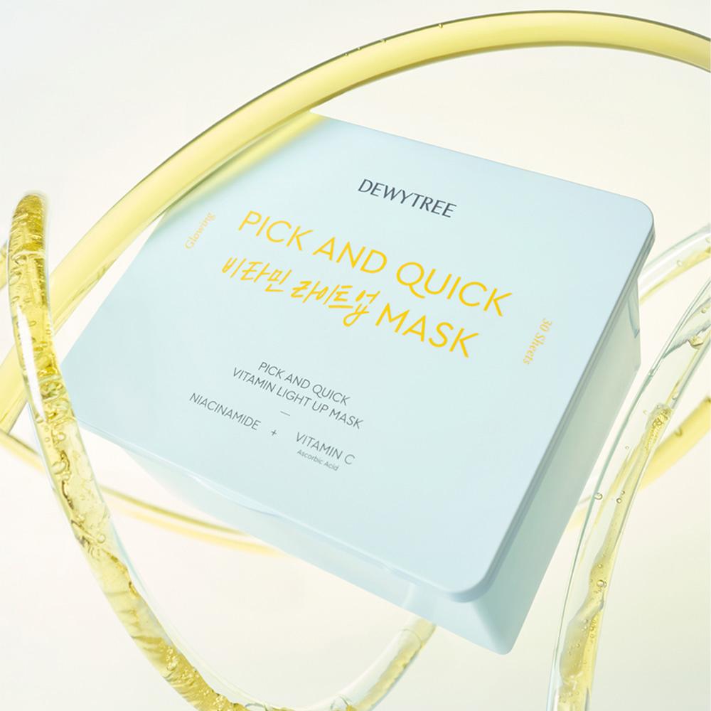 DEWYTREE Pick and Quick Vitamin Light Up Mask Sheet 360g 30 Stück