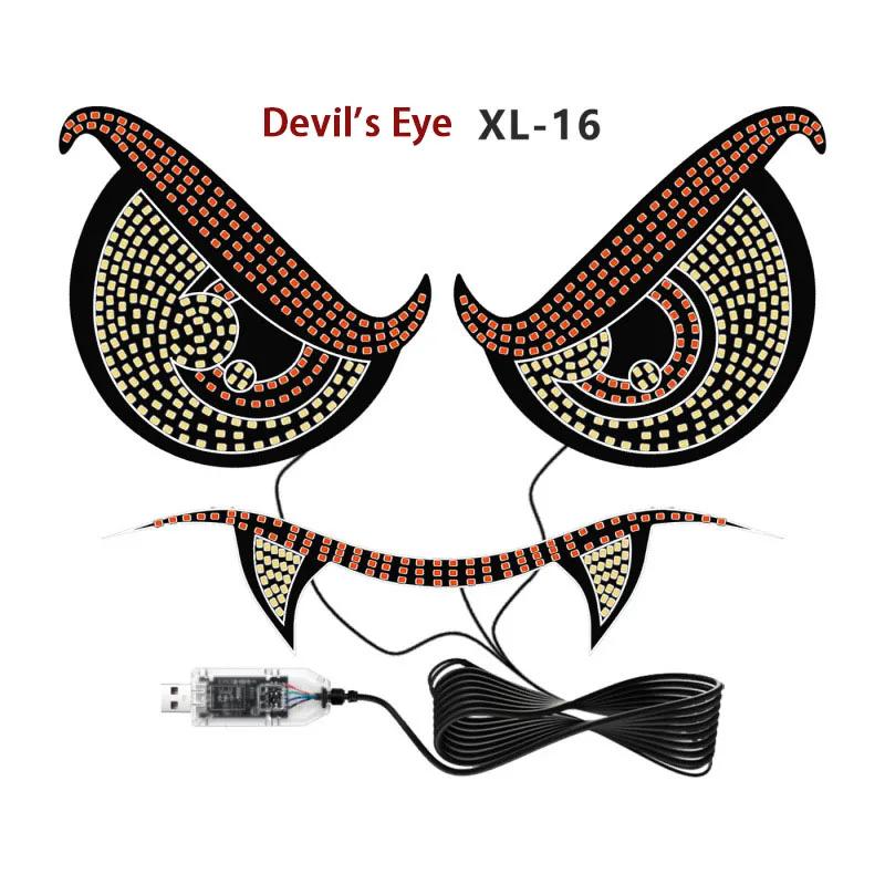 Personalized Front and Rear Window Decorative Lights for Cars, General Motors' New Devil's Eye Decorative Warning Light Parts